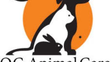 Orange County Animal Care logo of a rabbit, cat, dog and orange