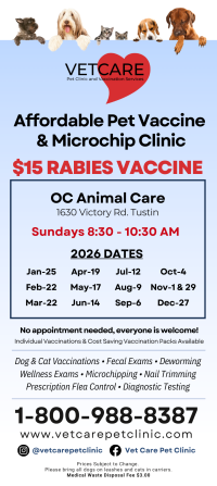 2026 Vet Care Vaccine Clinic