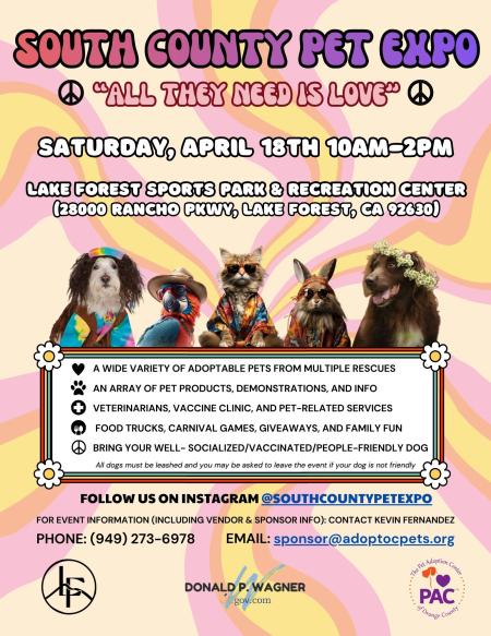 South County Pet Expo event flyer for date 4.18.26